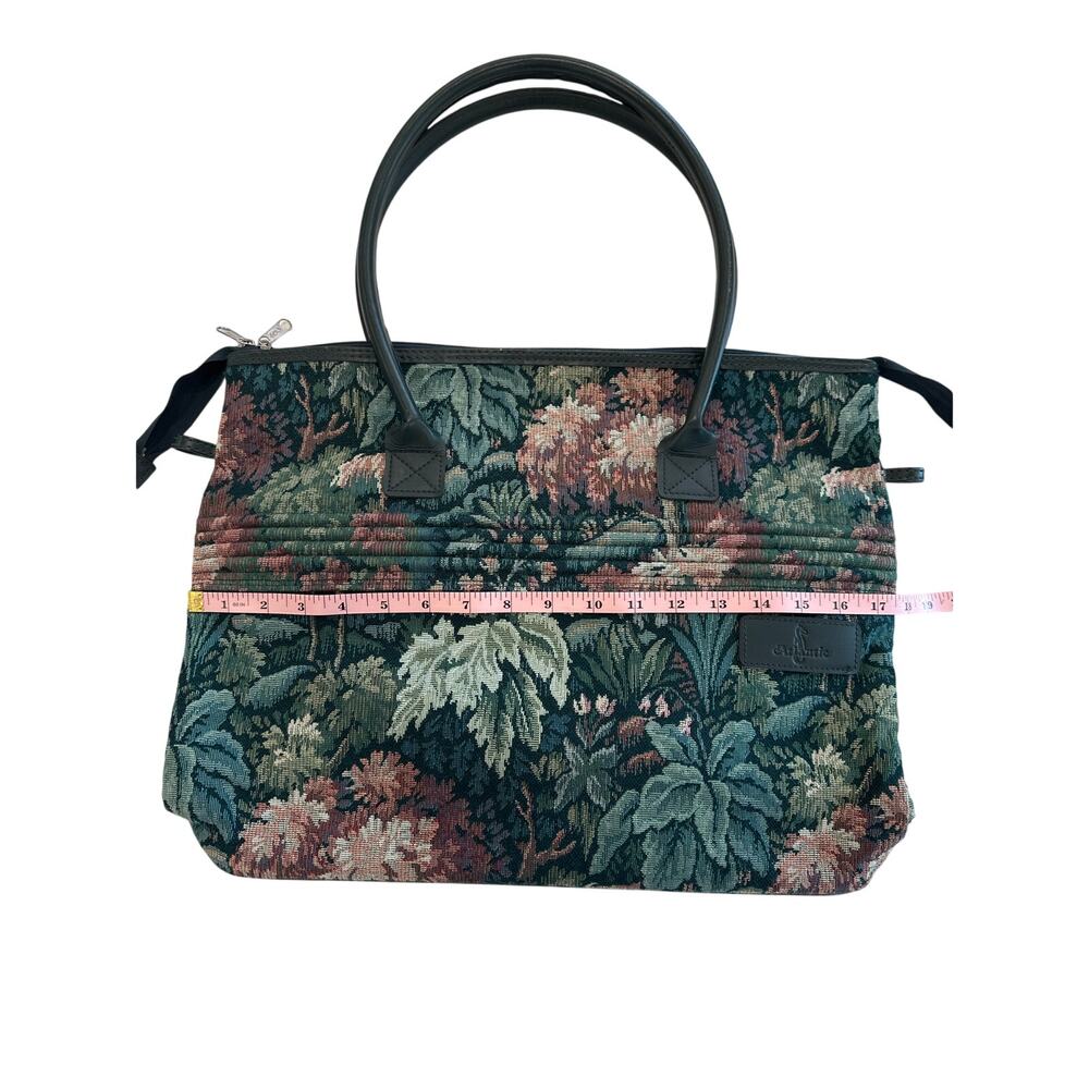 VTG Atlantic Embroidered Tapestry Weekender Carry On Shoulder Travel Bag Tote - Picture 14 of 16